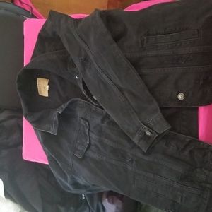 $15 add on - distressed black jean jacket